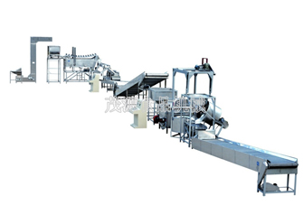 花生米自动油炸生产线